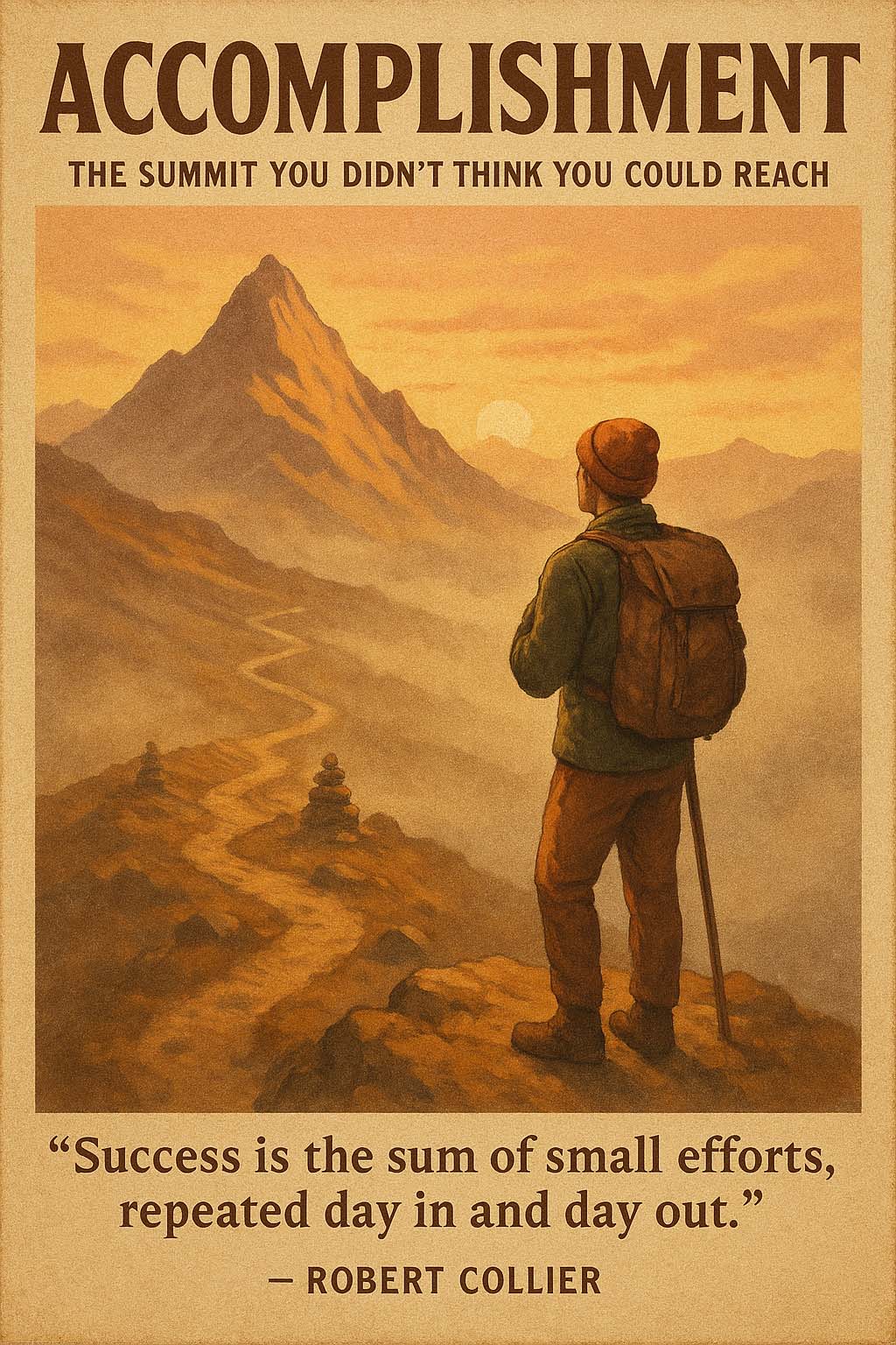 ACCOMPLISHMENT – The Summit You Didn’t Think You Could Reach