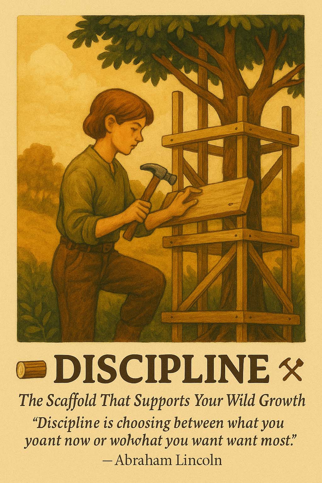 DISCIPLINE – The Scaffold That Supports Your Wild ADHD Growth