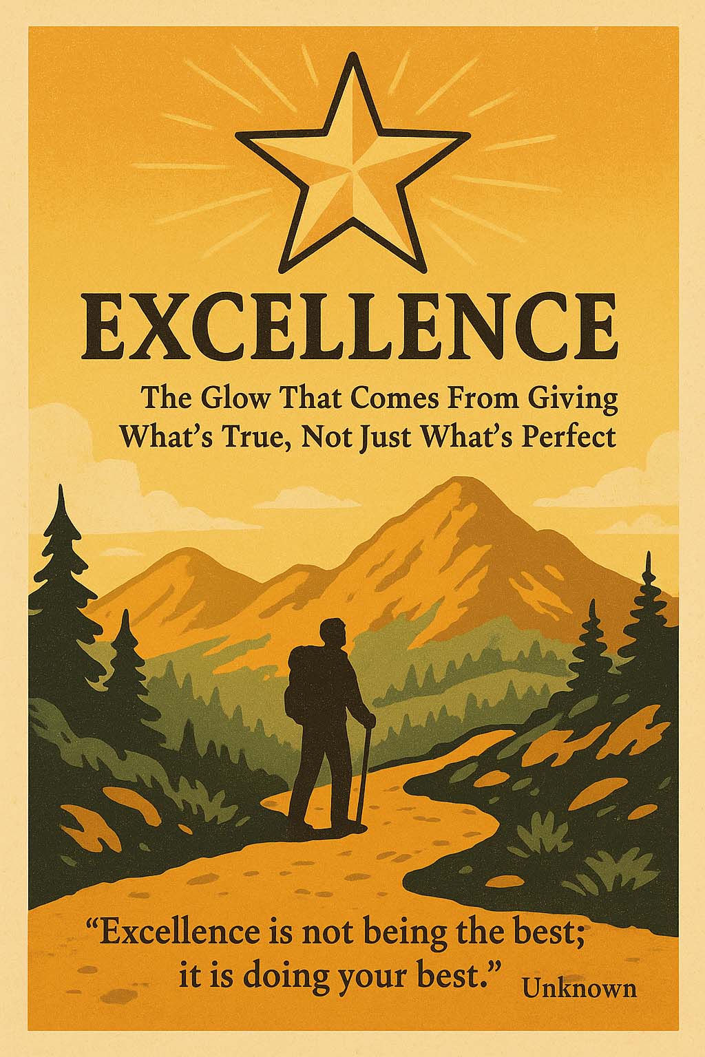 EXCELLENCE – The Glow That Comes From Giving What’s True, Not Just What’s Perfect