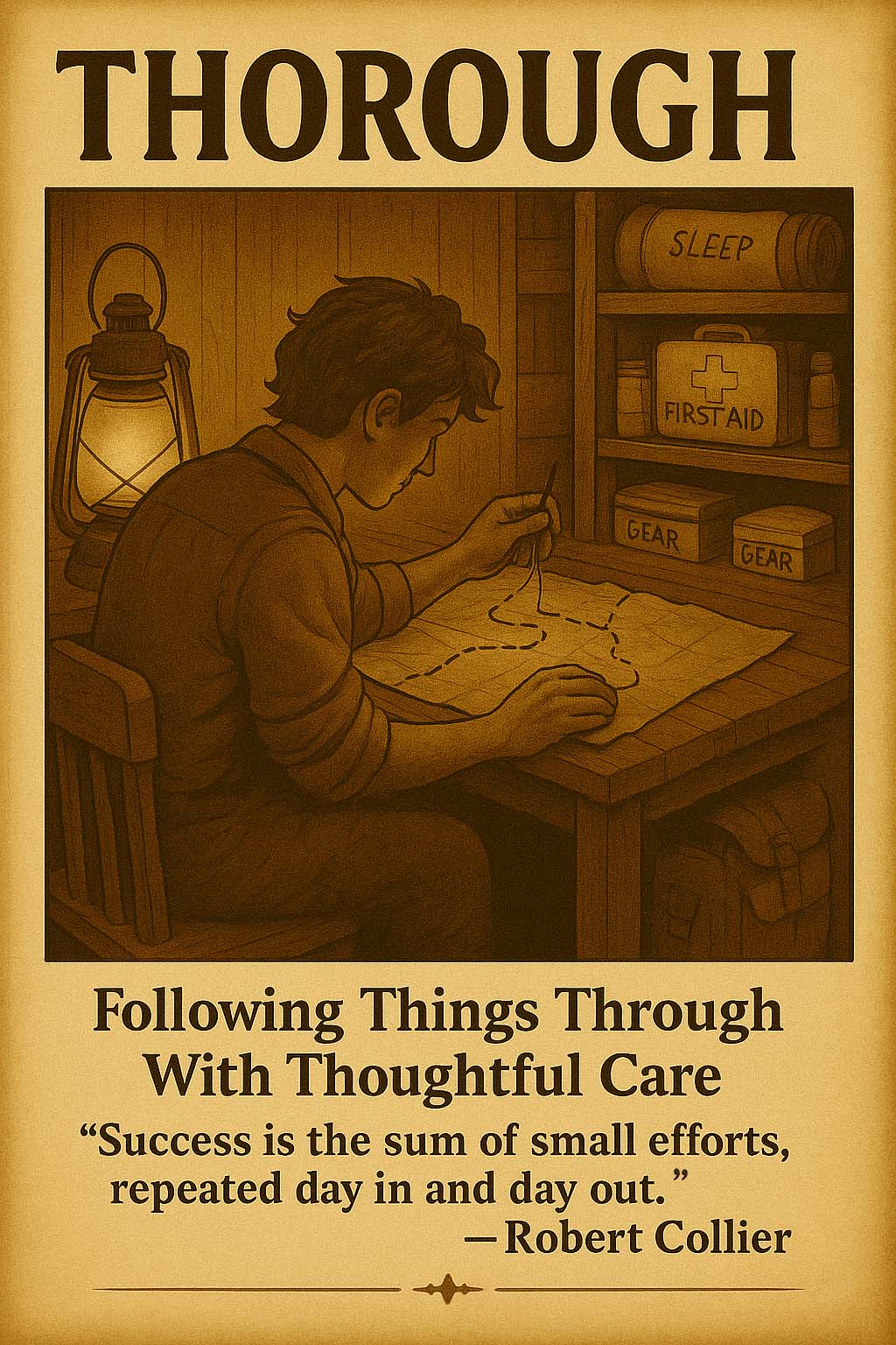 THOROUGH – Following Things Through With Thoughtful Care