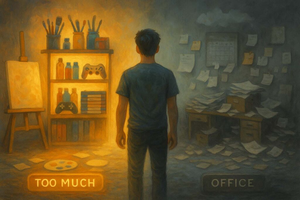 “They can organise their video games or art supplies — so they’re just being selective.”