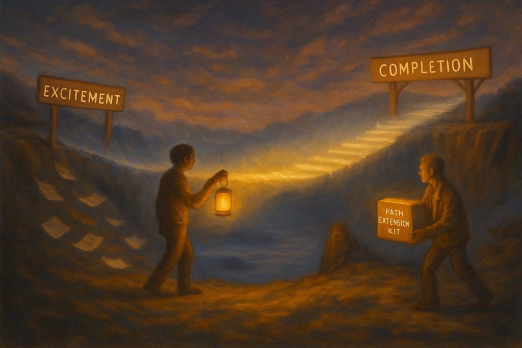 “They never finish anything.”