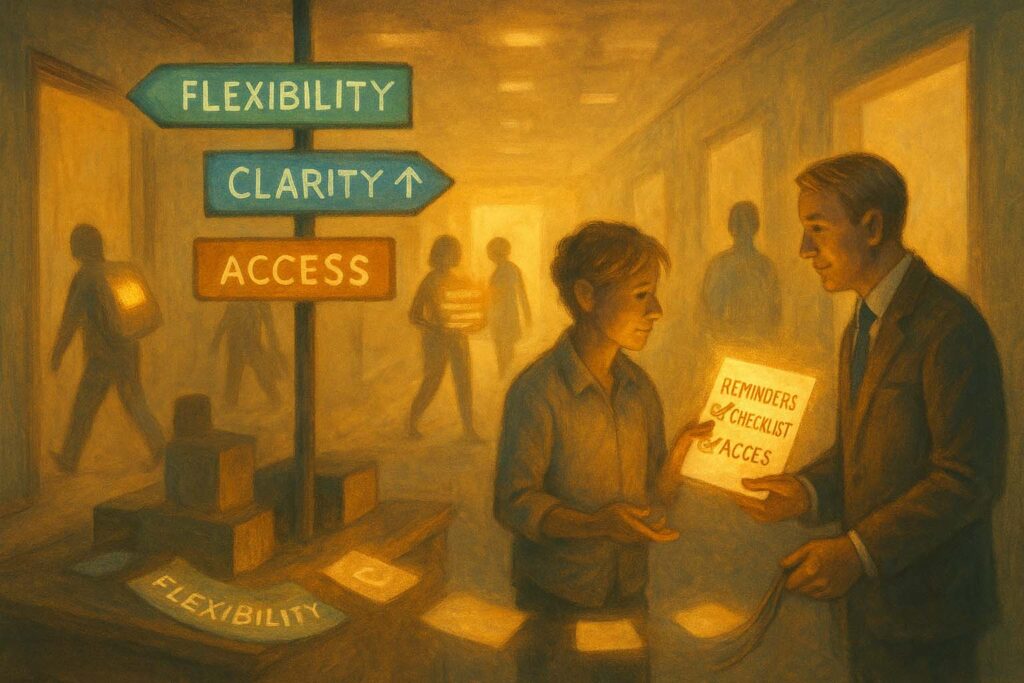 “They’re unprofessional if they need reminders or accommodations.”