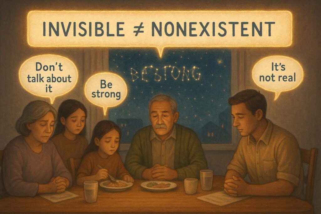 “People in our culture don’t have mental health issues like that.”