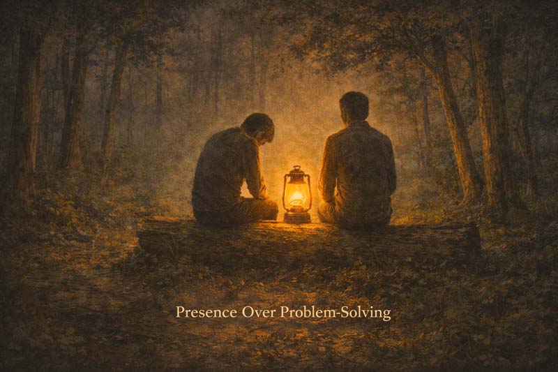 P — Presence Over Problem-Solving